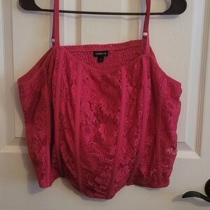 Hot Pink Corset Tanktop